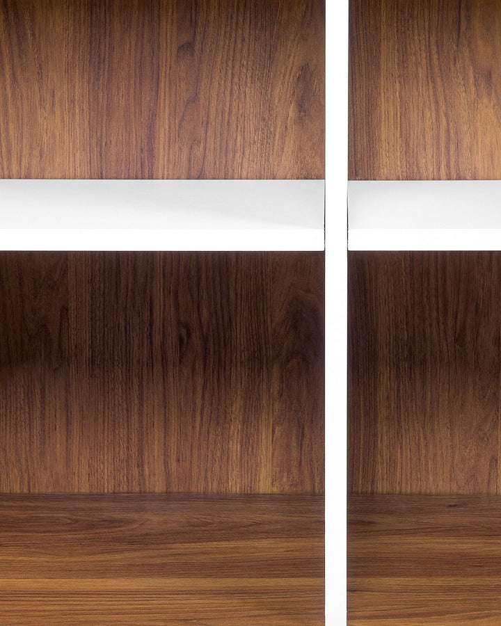 Caden Shelving Unit 182 cm Brown/ White Columbus