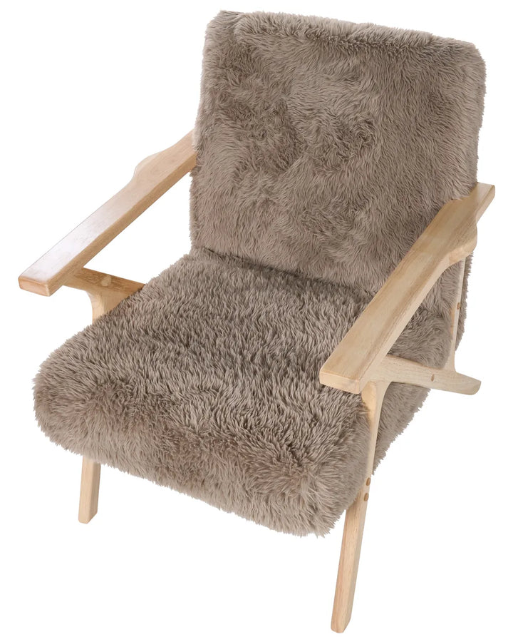 Armchair Faux Fur Taupe Jaqueze
