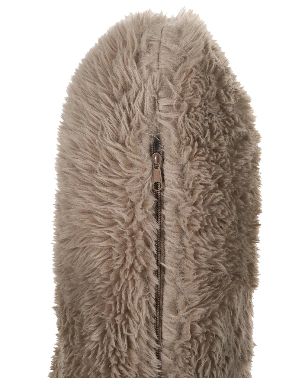 Armchair Faux Fur Taupe Boney