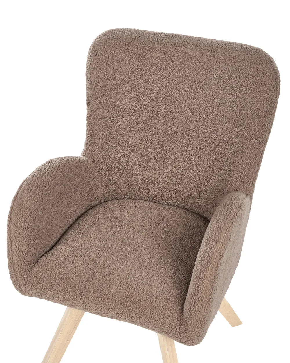 Armchair Boucle Brown Katherline