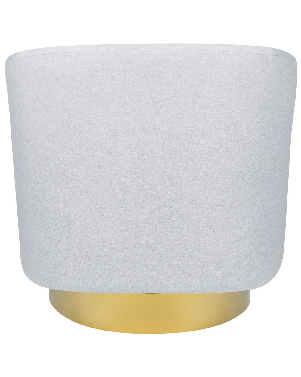 Swivel Armchair Fabric Light Grey Hana