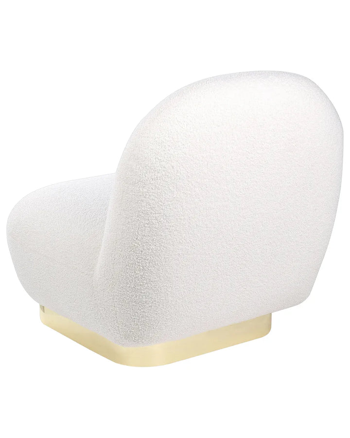 Armchair Boucle White Rayn