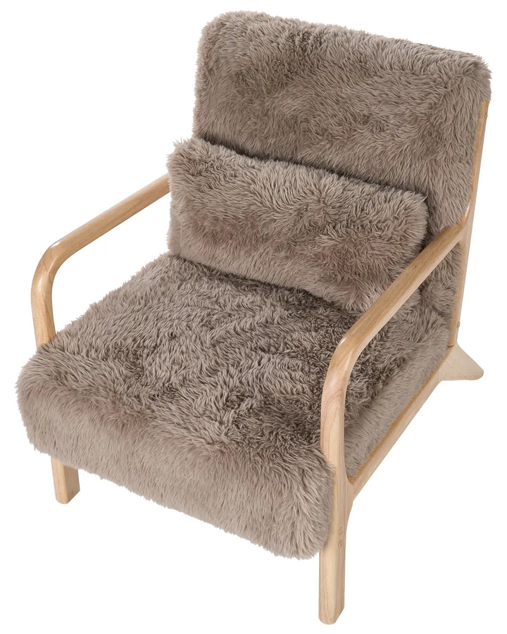 Armchair Faux Fur Taupe Boney