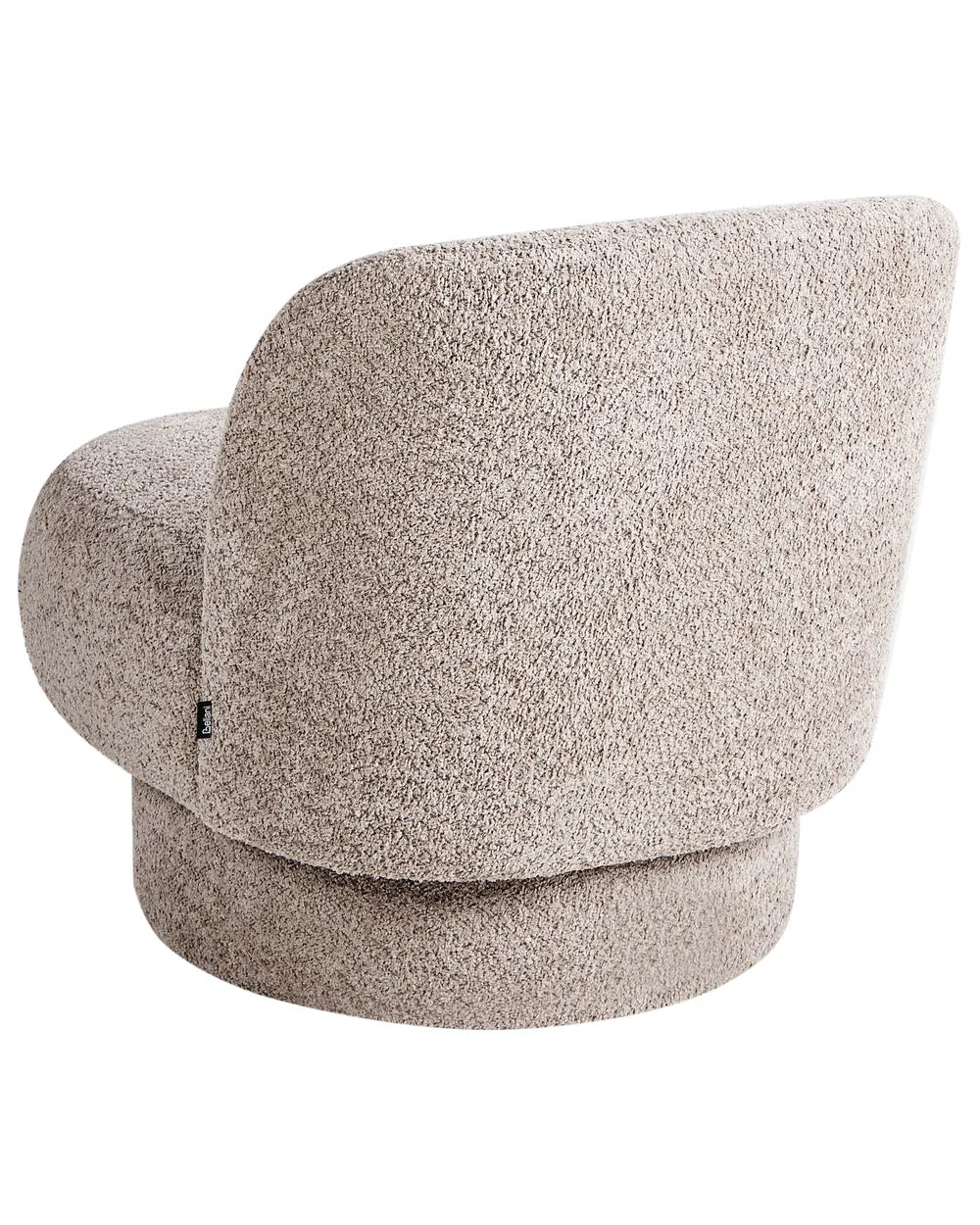Swivel Armchair Boucle Taupe Martha