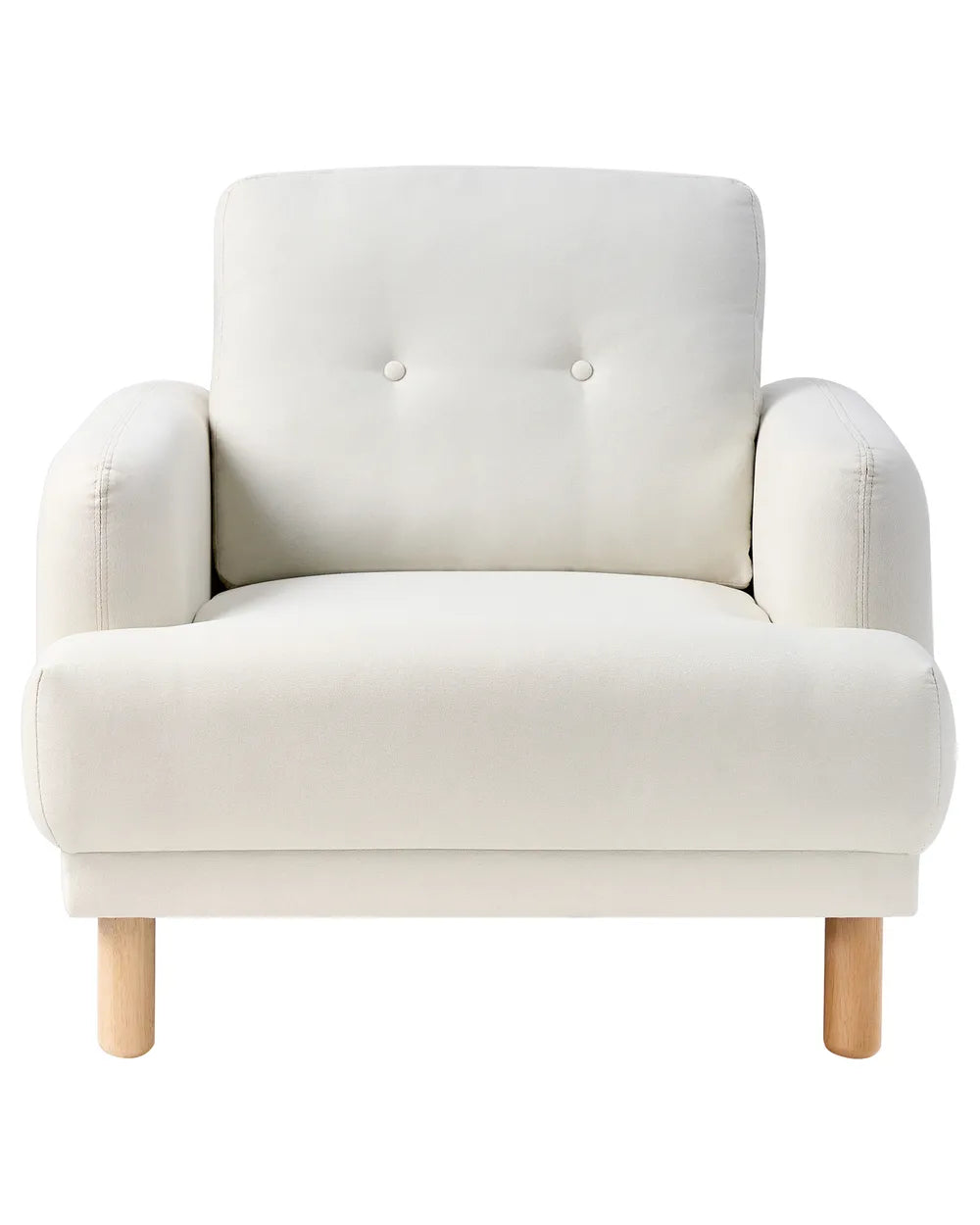 Armchair Fabric Off-White Shelbi