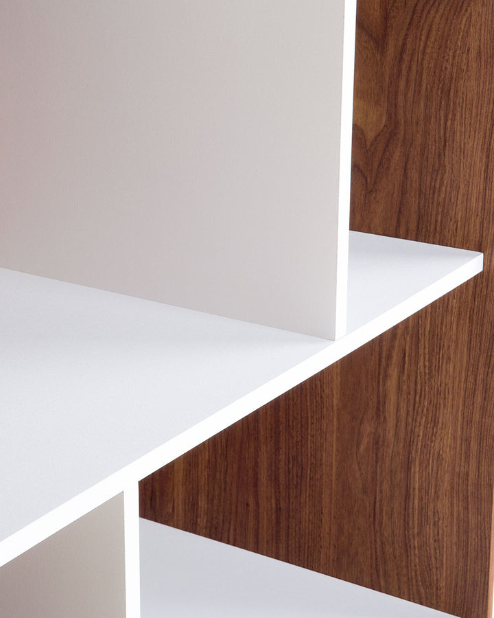 Caden Shelving Unit 182 cm Brown/ White Columbus