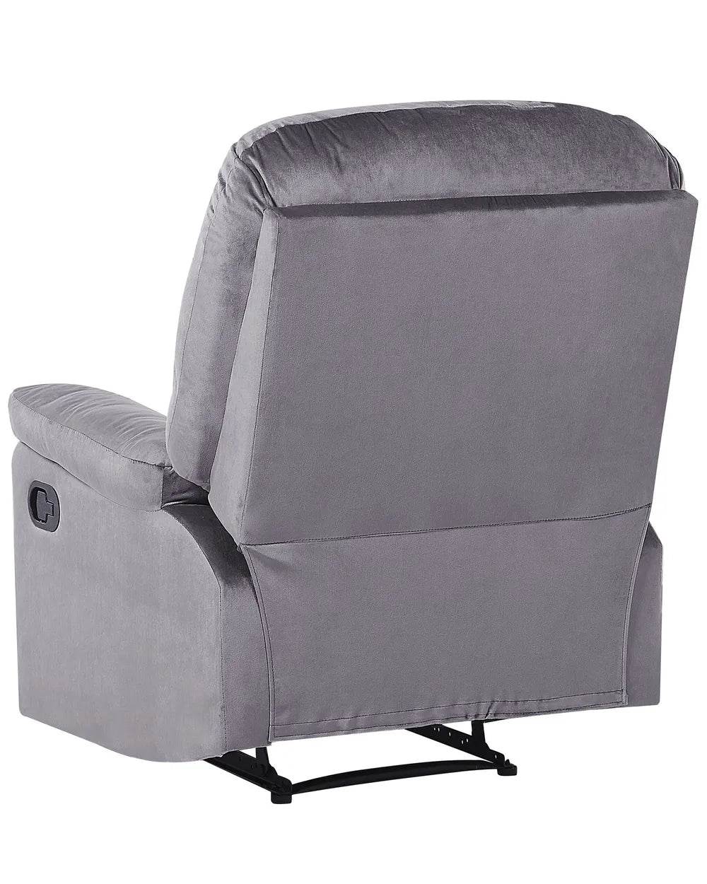 Recliner Chair With Footrest Velvet Grey Gail