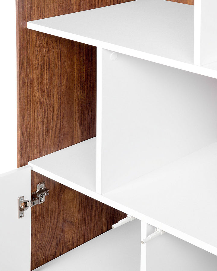 Caden Shelving Unit 182 cm Brown/ White Columbus