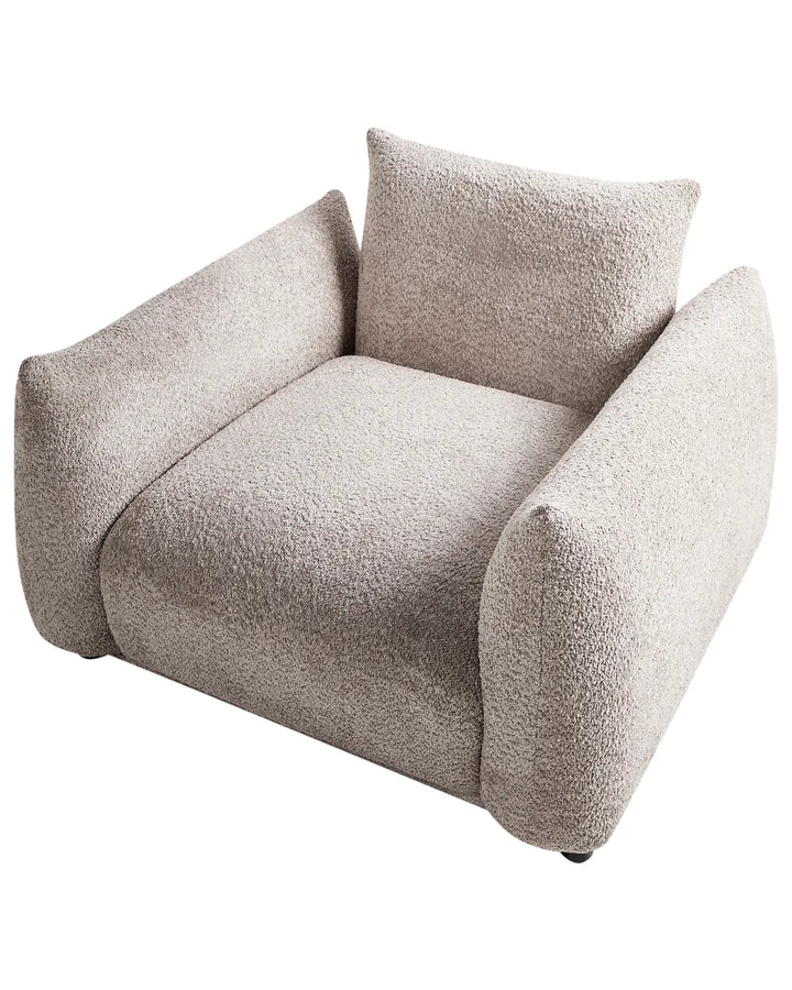 Armchair Boucle Taupe Morden