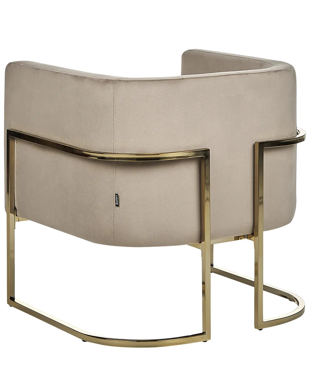 Armchair Velvet Taupe Clancy