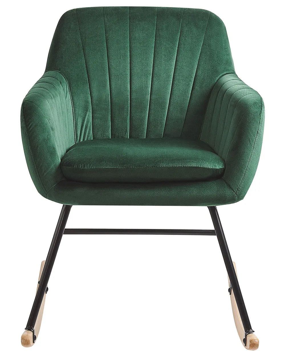 Rocking Chair Velvet Emerald Green Holden