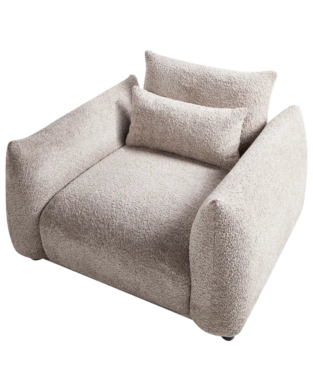 Armchair Boucle Taupe Morden