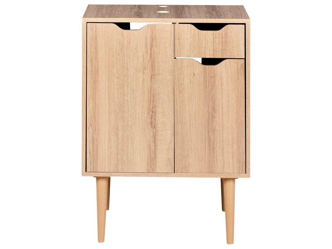 Washbasin Cabinet 60 cm Light Brown Canoas