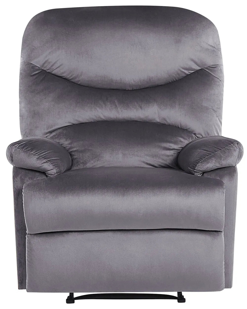 Recliner Chair With Footrest Velvet Grey Gail