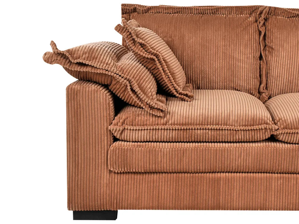 Sofa 2 Seater Corduroy Brown