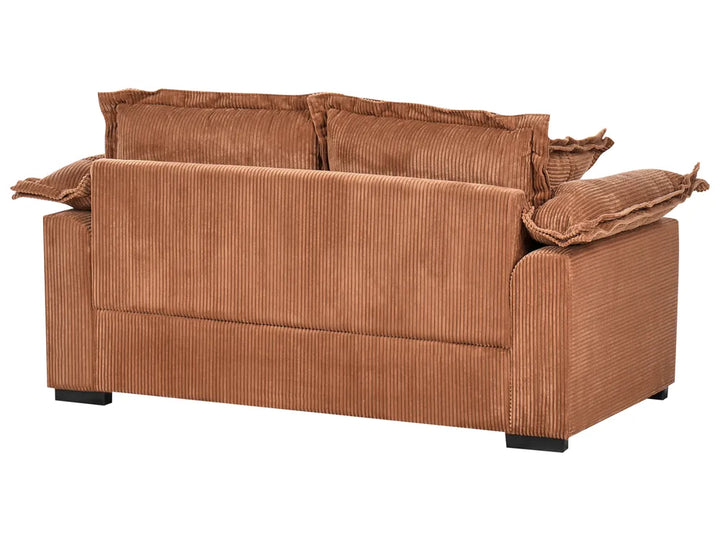Sofa 2 Seater Corduroy Brown