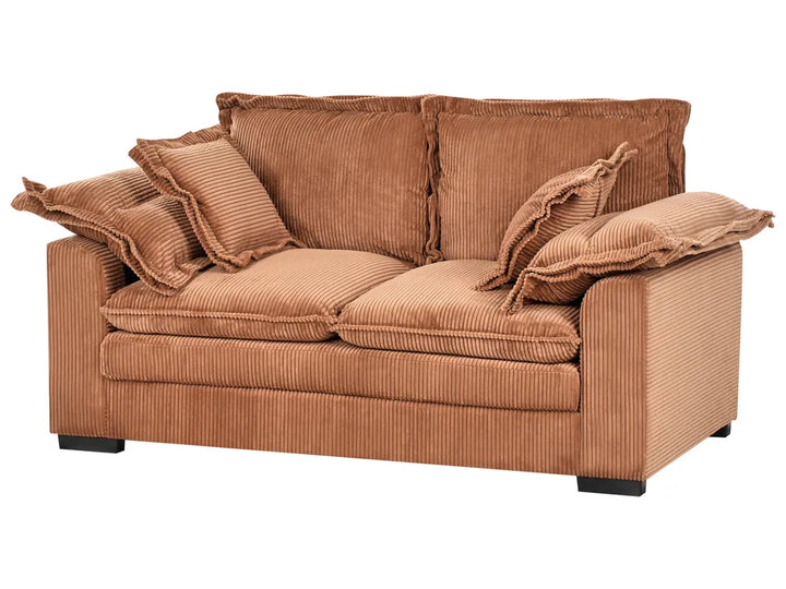 Sofa 2 Seater Corduroy Brown