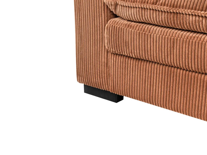 Sofa 2 Seater Corduroy Brown