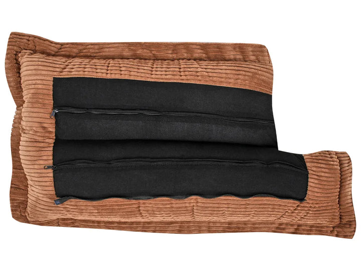 Sofa 2 Seater Corduroy Brown