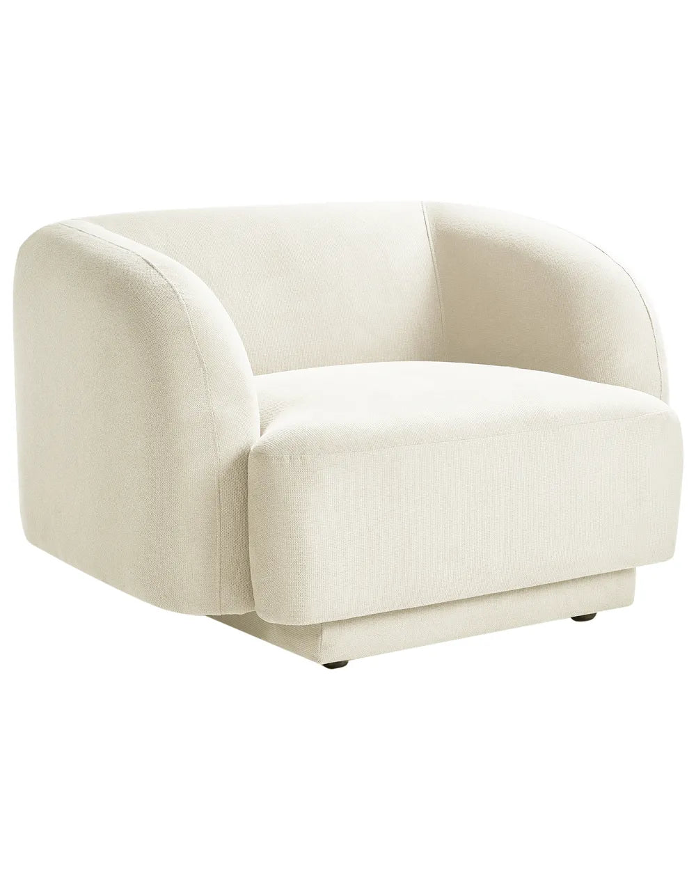 White armchair on a white background