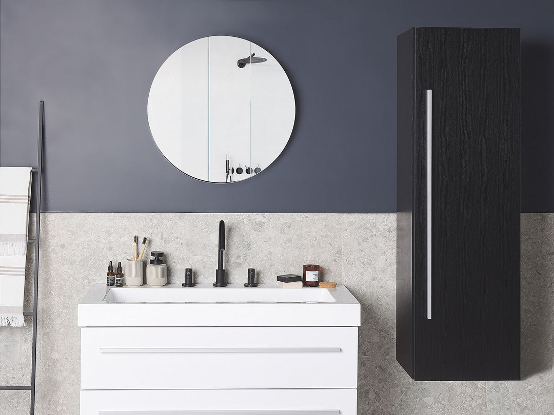 Bathroom Wall Mounted Cabinet 40 cm Black Mataro