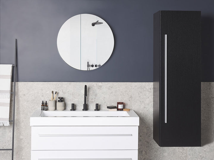 Bathroom Wall Mounted Cabinet 40 cm Black Mataro
