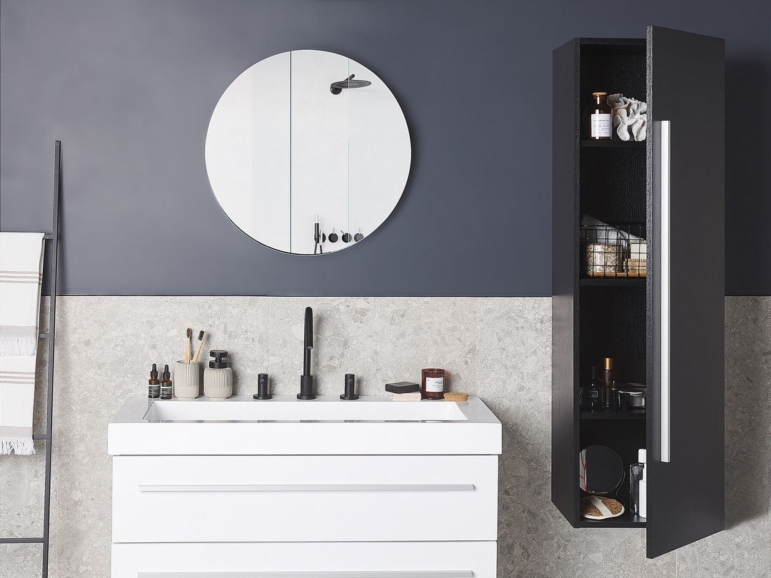 Bathroom Wall Mounted Cabinet 40 cm Black Mataro