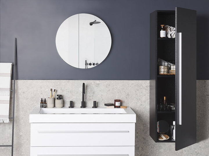 Bathroom Wall Mounted Cabinet 40 cm Black Mataro