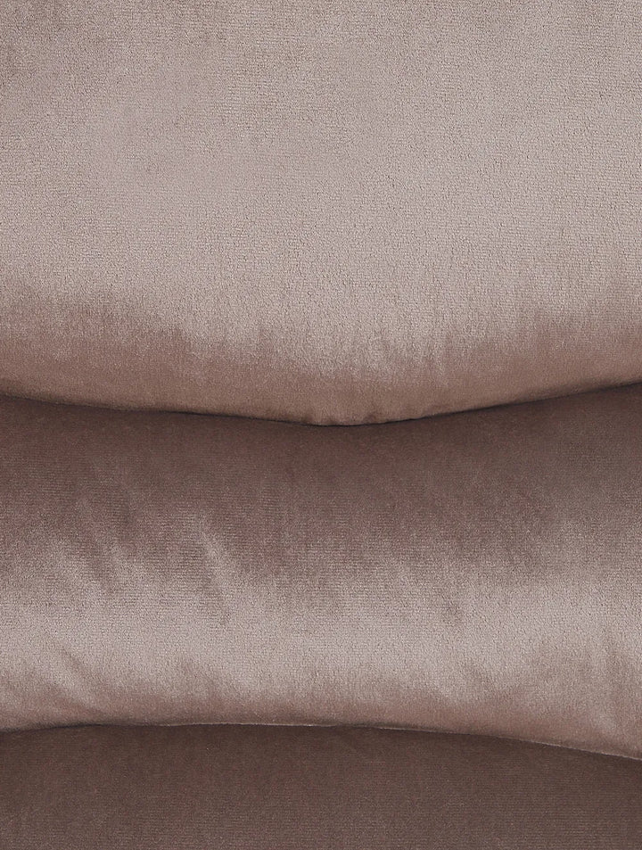 Recliner Chair With Footrest Velvet Taupe Beige Gail