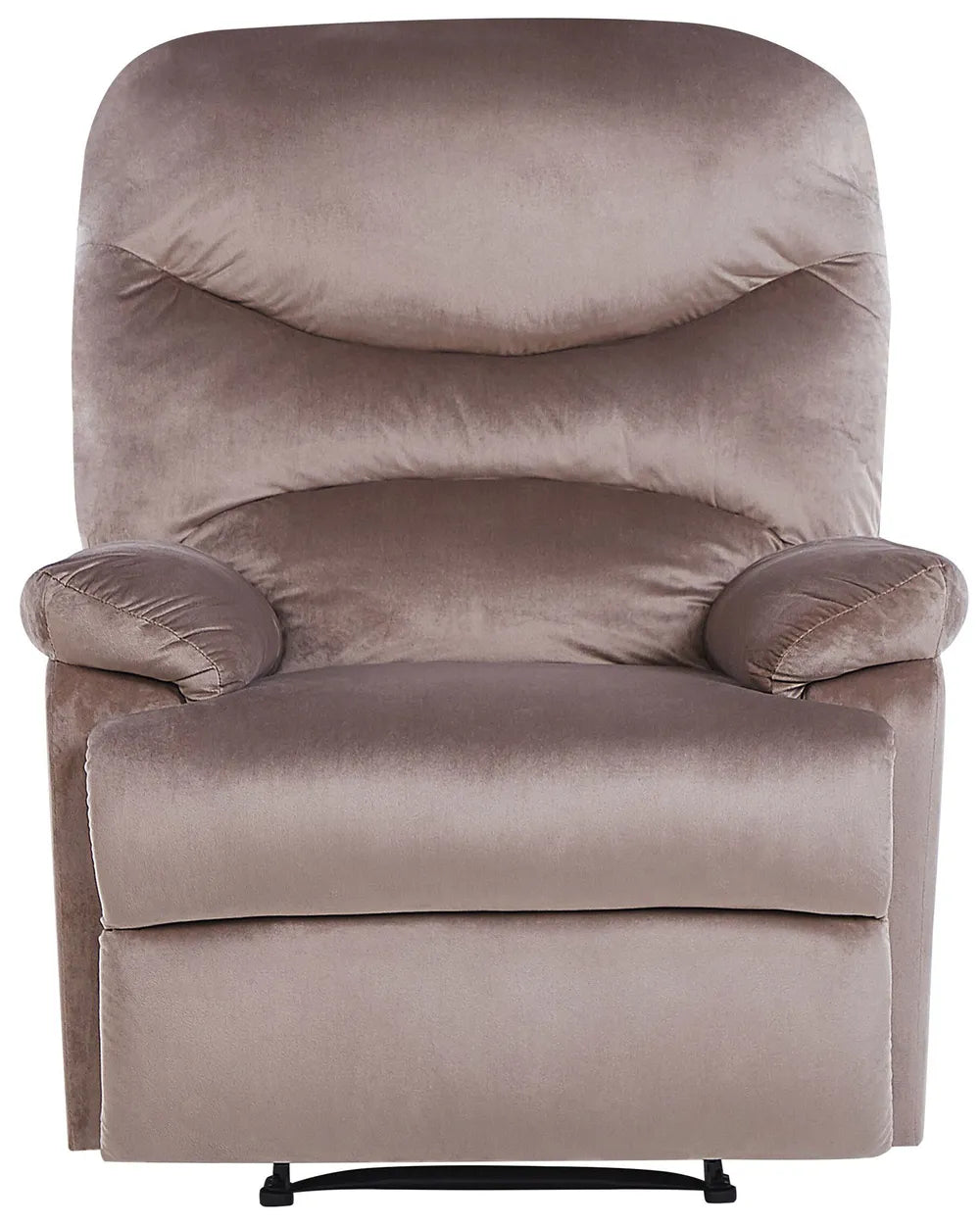 Recliner Chair With Footrest Velvet Taupe Beige Gail