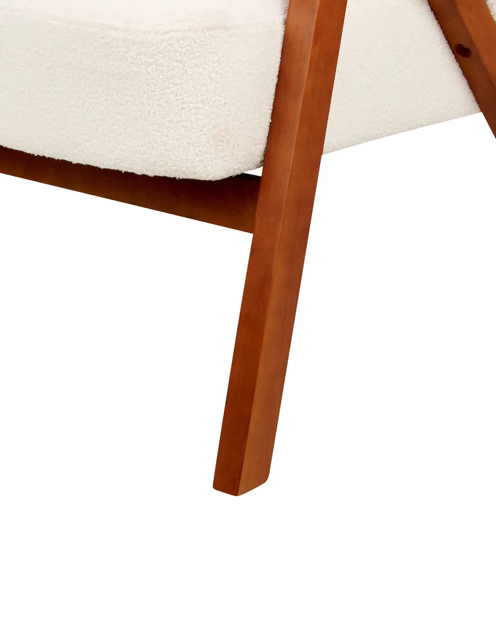 Armchair Boucle White Tyler