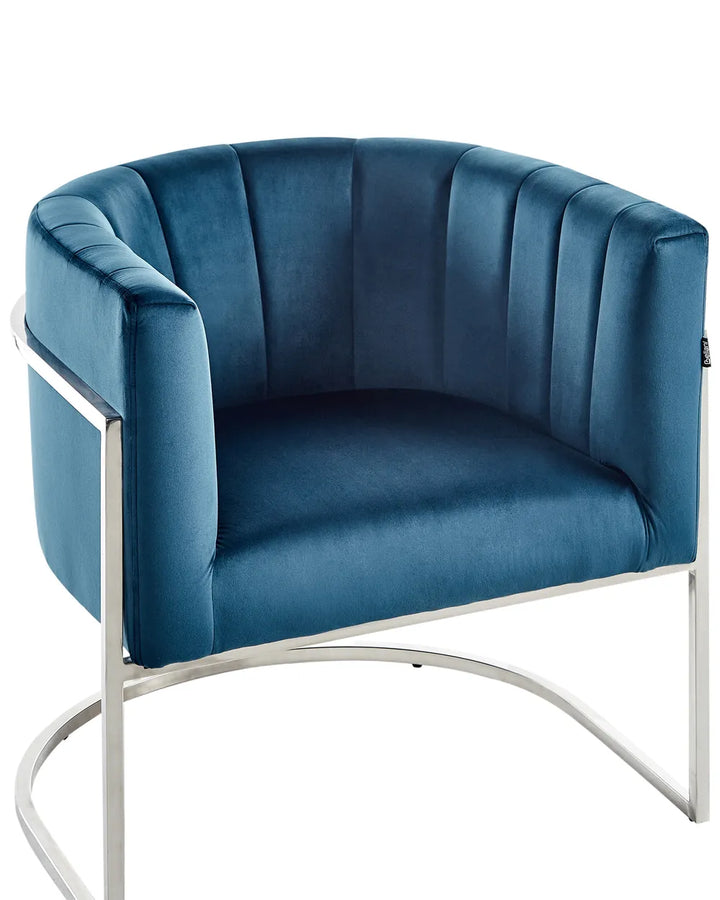 Armchair Velvet Blue Alanna