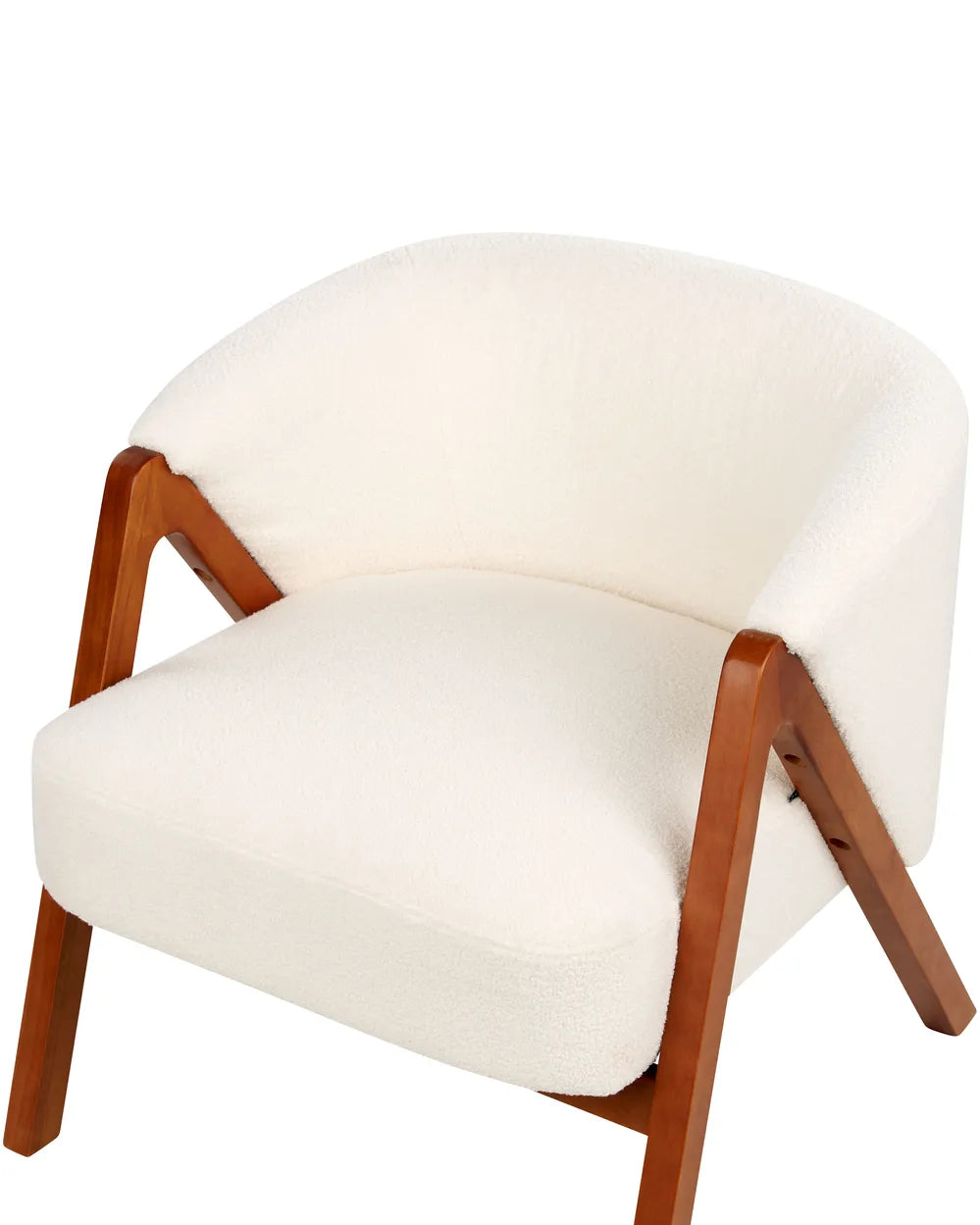 Armchair Boucle White Tyler