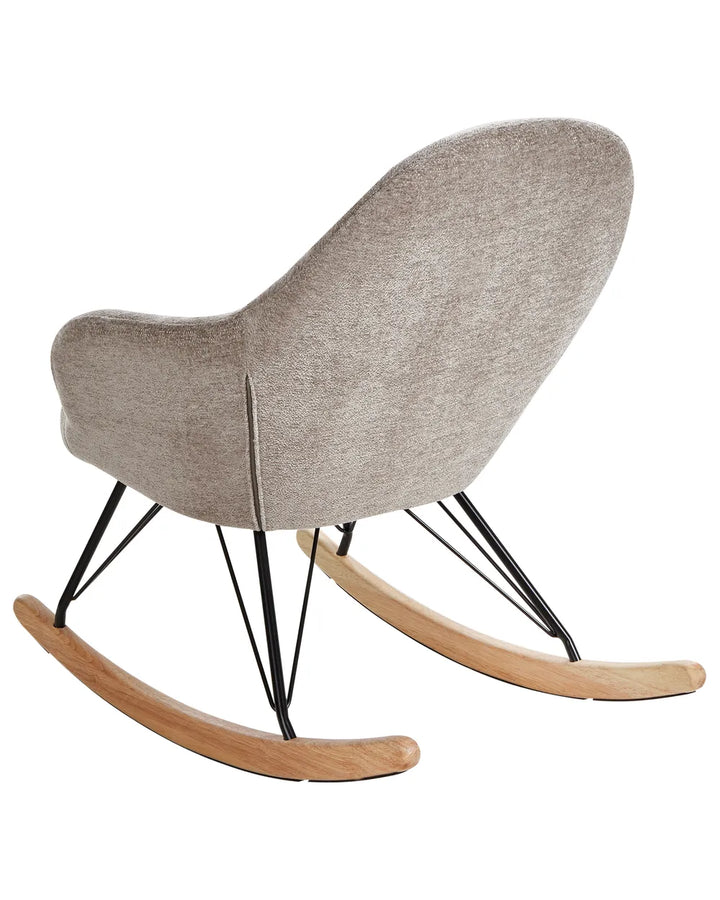 Rocking Chair Fabric Taupe Byanka