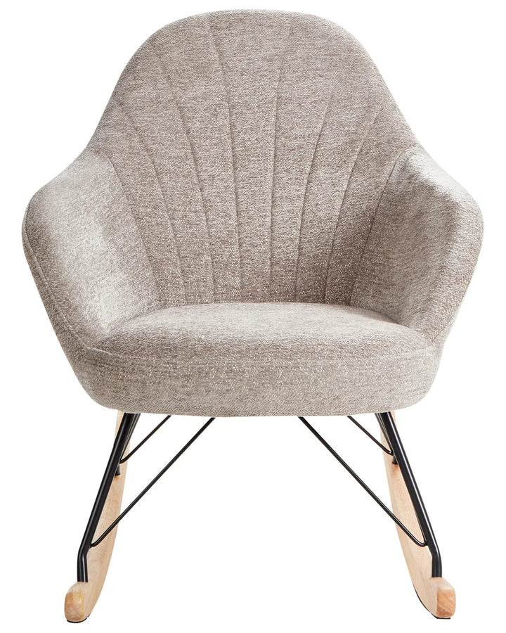Rocking Chair Fabric Taupe Byanka