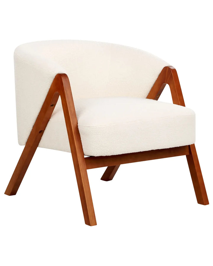 Armchair Boucle White Tyler