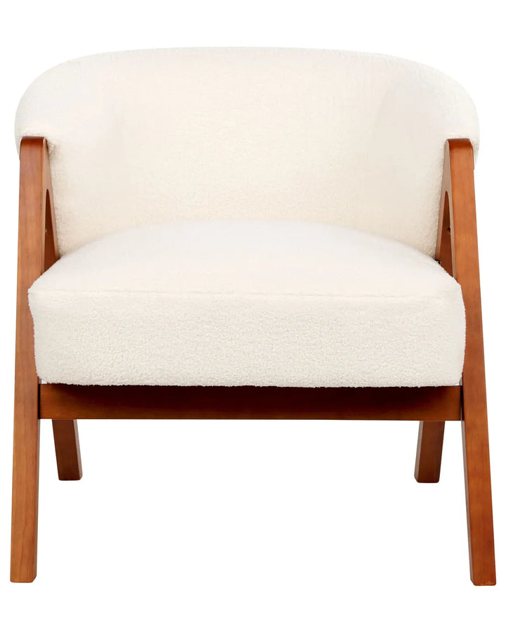 Armchair Boucle White Tyler