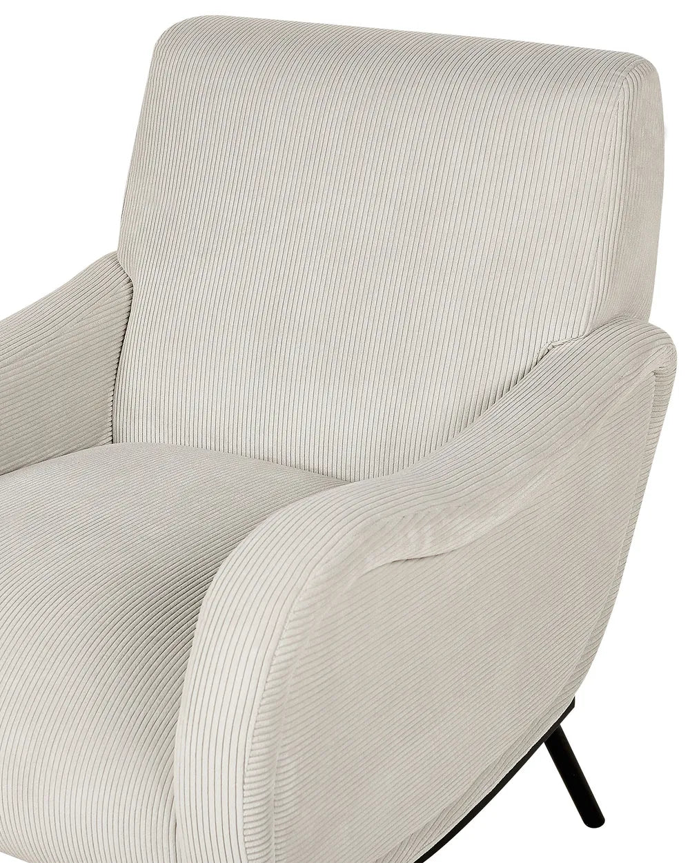 Armchair Corduroy Light Grey Azriah