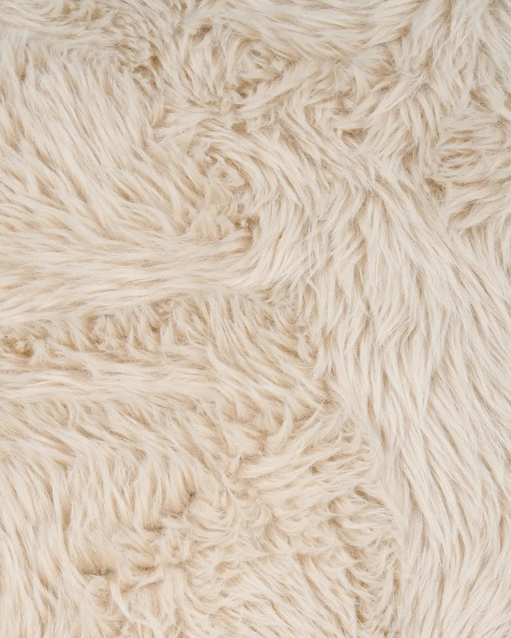 Armchair Faux Fur Light Beige Jaqueze