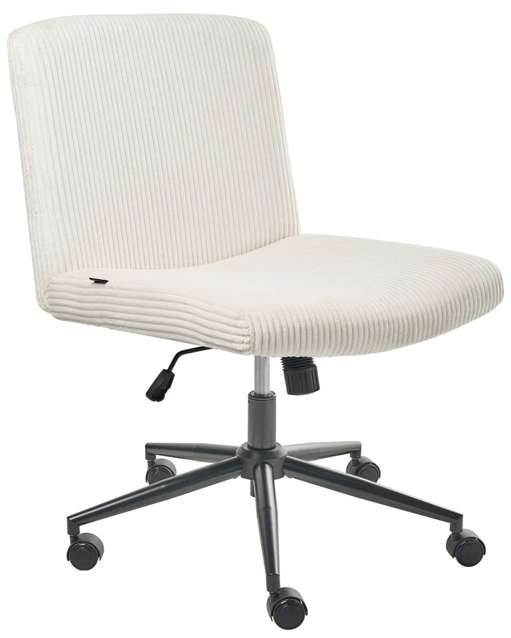 Desk Chair Corduroy White Koree