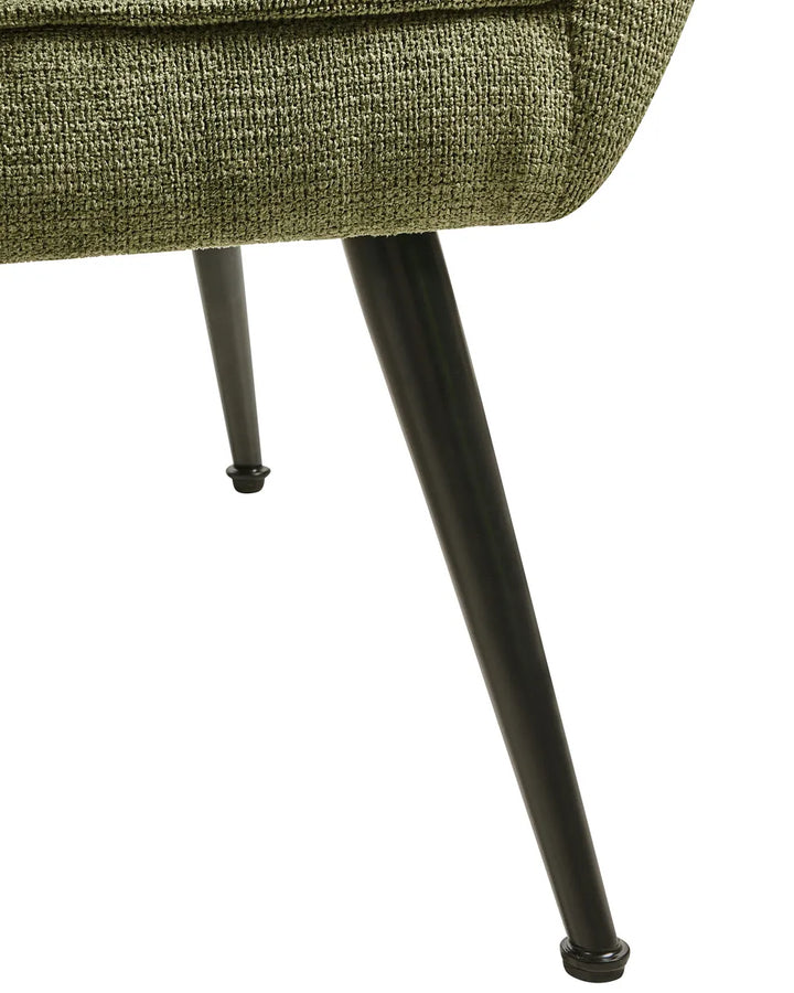 Armchair Fabric Green Braedin
