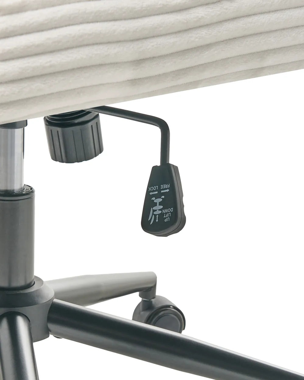 Desk Chair Corduroy White Koree
