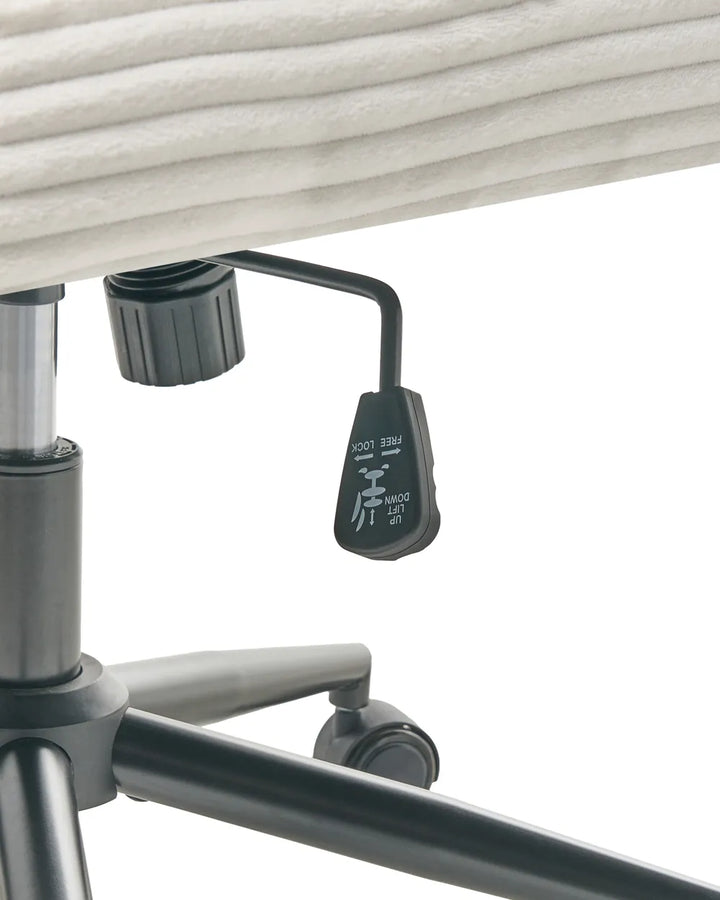 Desk Chair Corduroy White Koree