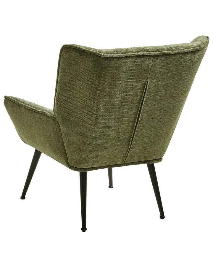 Armchair Fabric Green Braedin
