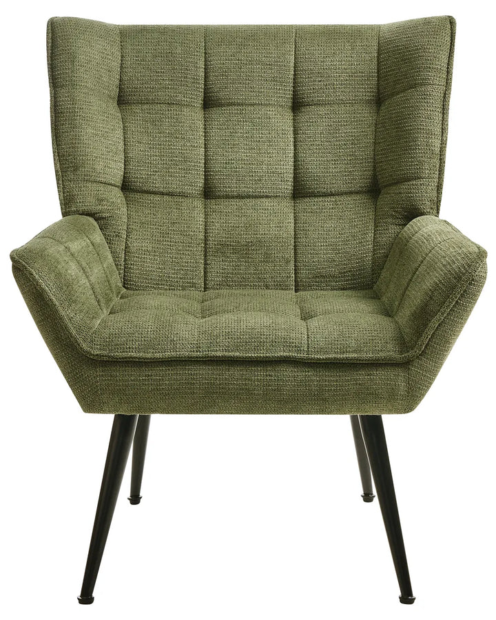 Armchair Fabric Green Braedin