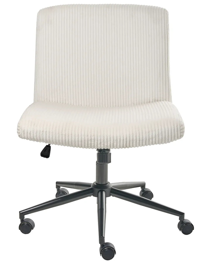 Desk Chair Corduroy White Koree