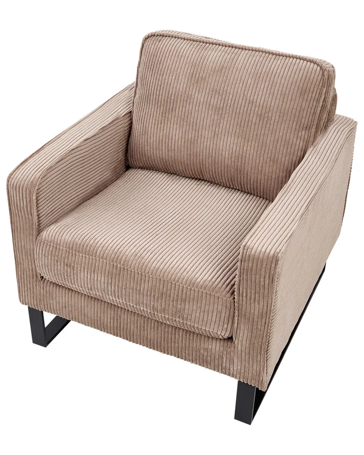 Armchair Corduroy Beige Ayran