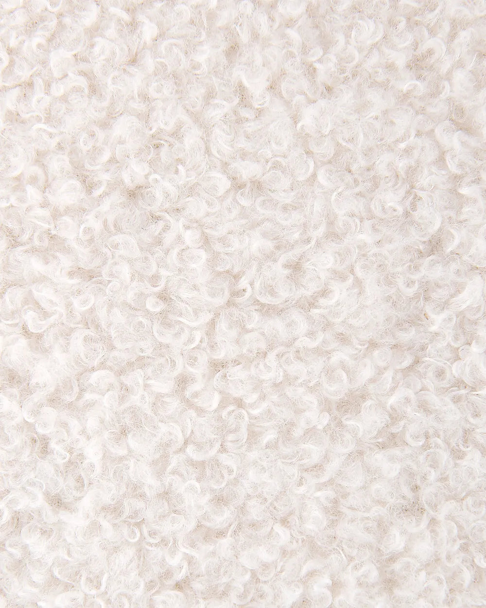 Swivel Armchair Boucle Off-White Hana
