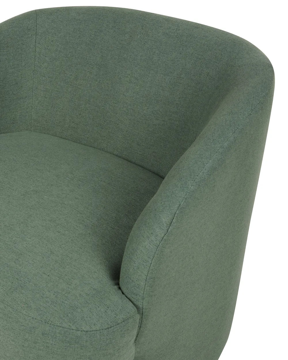 Swivel Armchair Fabric Green Hana