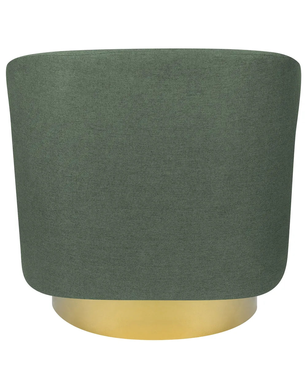 Swivel Armchair Fabric Green Hana
